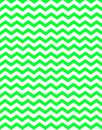 Printed Wafer Paper - Green Chevron